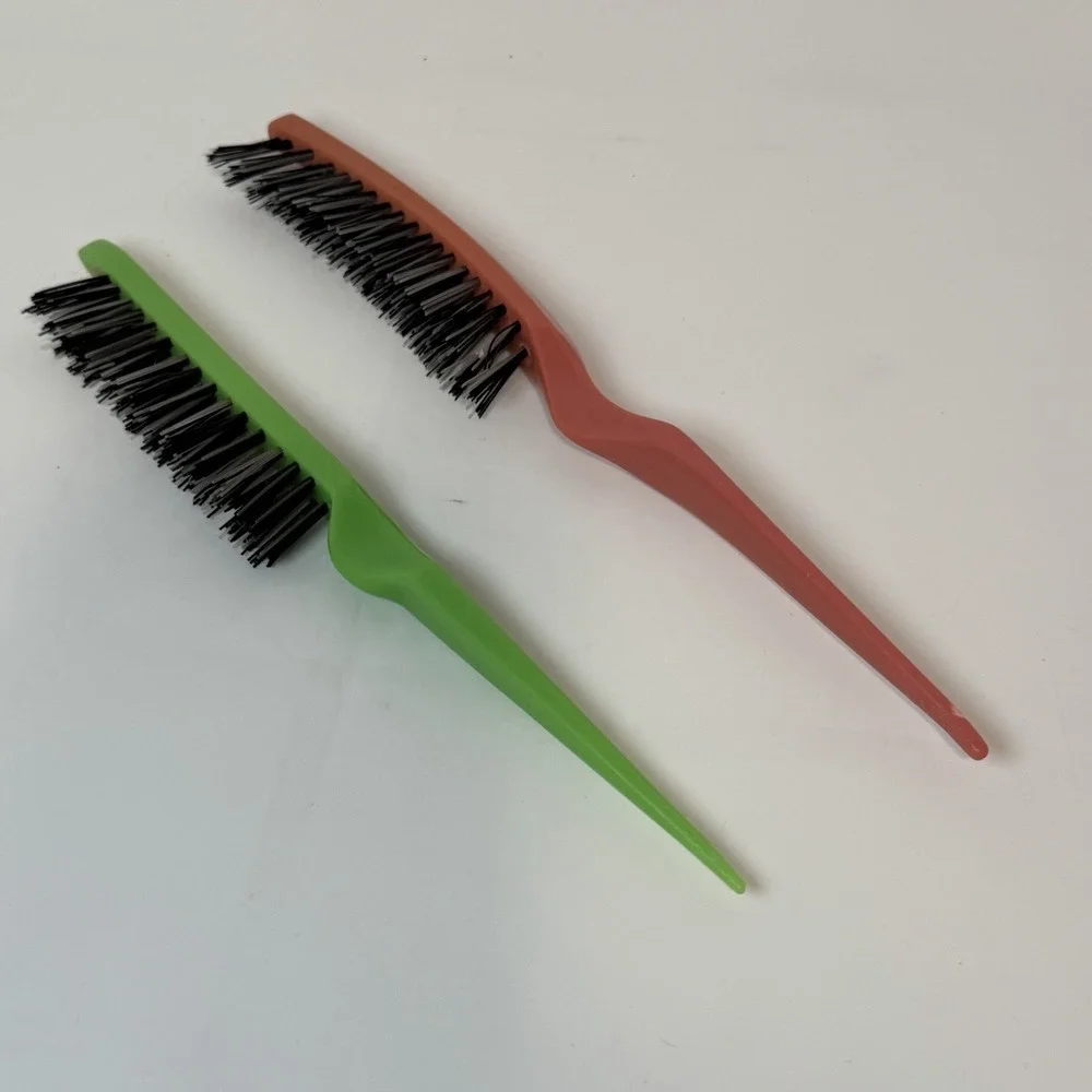 VTG‎ 70s Tease Brush Lot of 2 Nylon Bristle 9